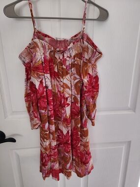 Venus Floral Cold-Shoulder Sundress